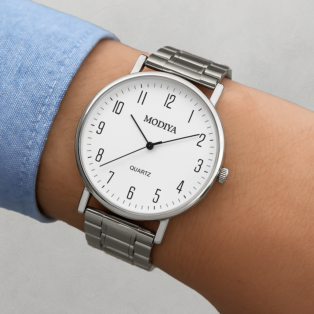 Averra Prestige Quartz Watch – Steel Mesh Edition