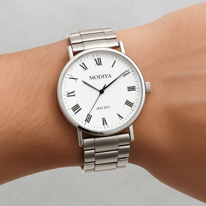 Averra Prestige Quartz Watch – Steel Mesh Edition